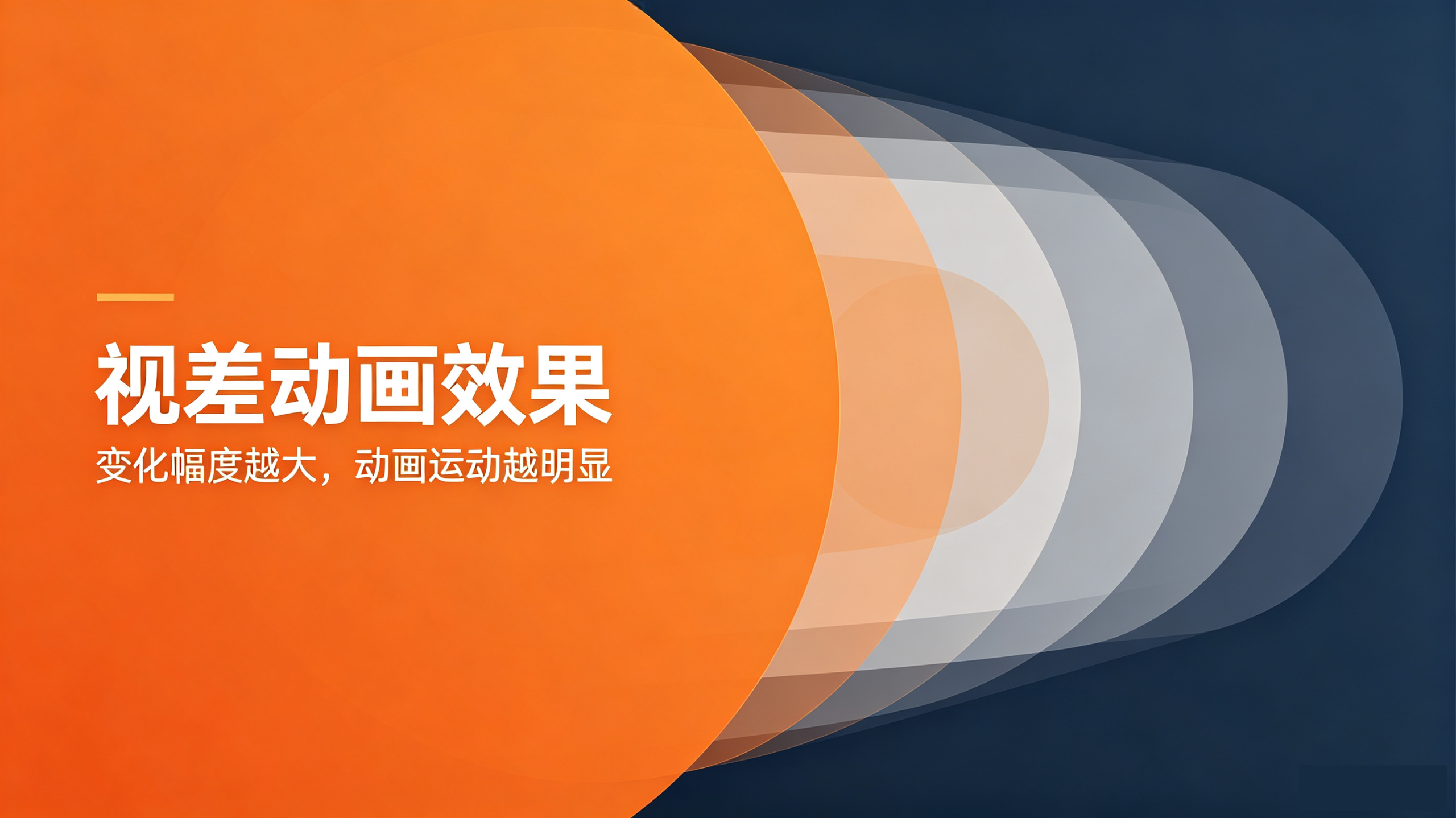 平滑动画的视差效果